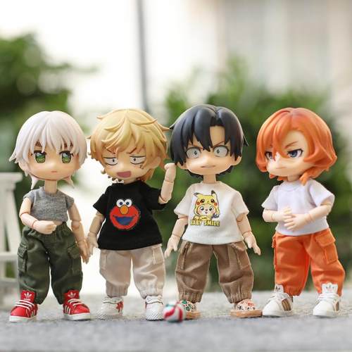 b11娃衣工装裤长裤娃娃衣服