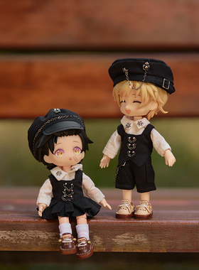 ob11娃衣  哥特风套装 连衣裙 短裤 马甲 obitsu11 1/12BJD娃娃