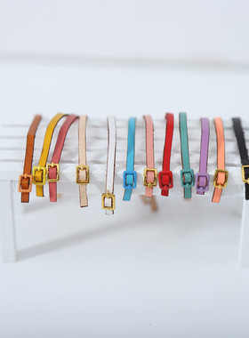 ob11娃鞋 手工 牛皮皮带 娃衣鞋子 GSC素体 12分bjd娃娃body9