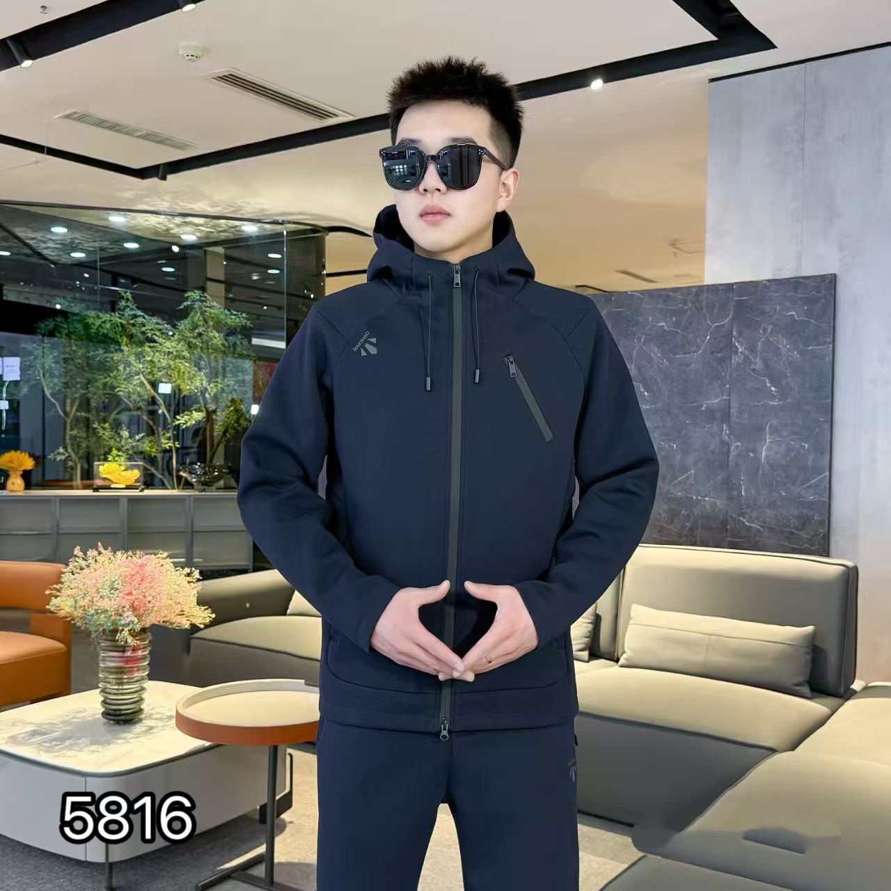 新款运动套装外套裤子男春秋冬季轻奢休闲两件套百搭潮男卫衣裤子