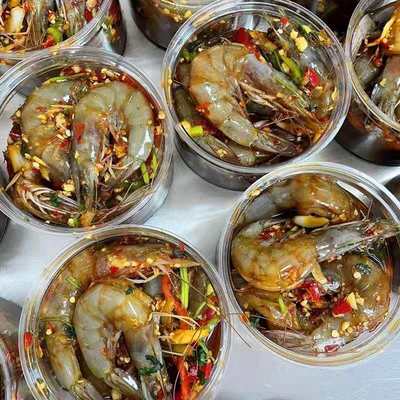 网红生呛大虾虾甜辣冷冻保存海味