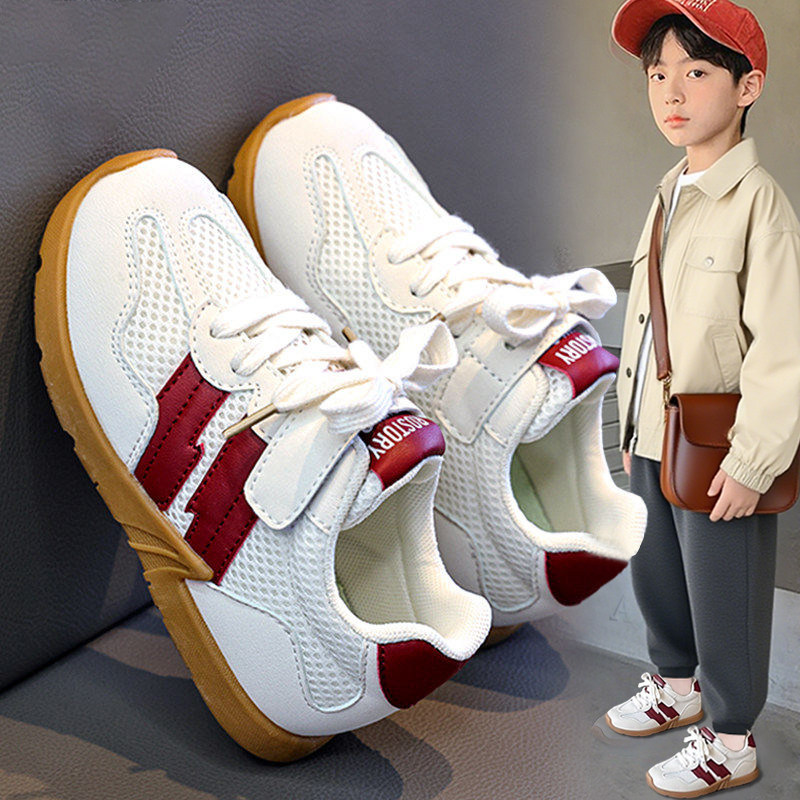 官网C&K儿童小白鞋男童鞋子2026新款春季软底休闲运动板鞋小学生