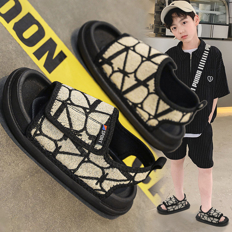 官网C&K男童凉鞋夏季2026新款儿童运动沙滩鞋男孩大童防滑一字拖