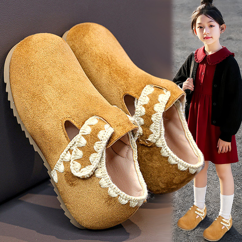 官网C&K女童勃肯鞋2026新款春季时尚软底儿童小皮鞋女孩洋气单鞋