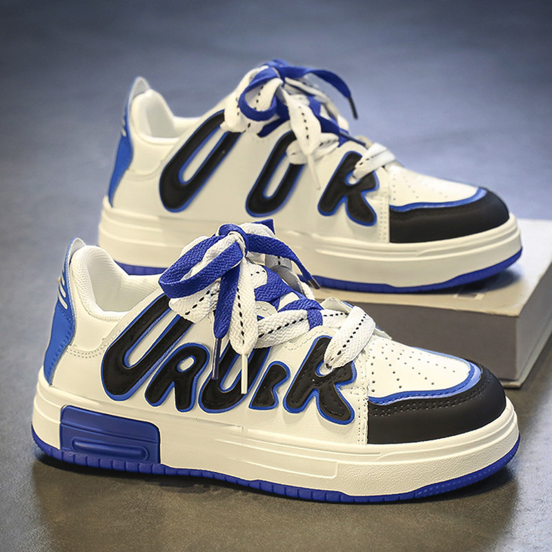 男童鞋子2026新款春季儿童运动板鞋炸街中大童男孩透气跑步鞋学生