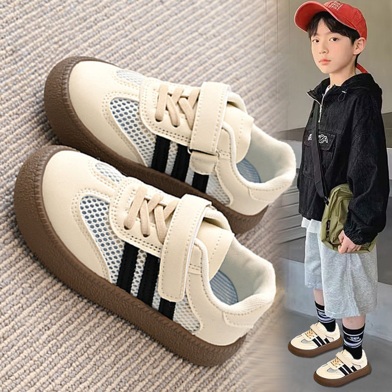 官网C&K儿童网鞋男童鞋子2026新款夏季男孩单网运动小白板鞋透气