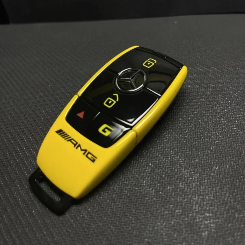 适用于梅赛德斯奔驰车钥匙男女个性私人定制改色涂装DIY原创设计