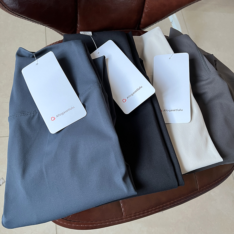 锦纶磨毛无尴尬线高腰速干健身裤