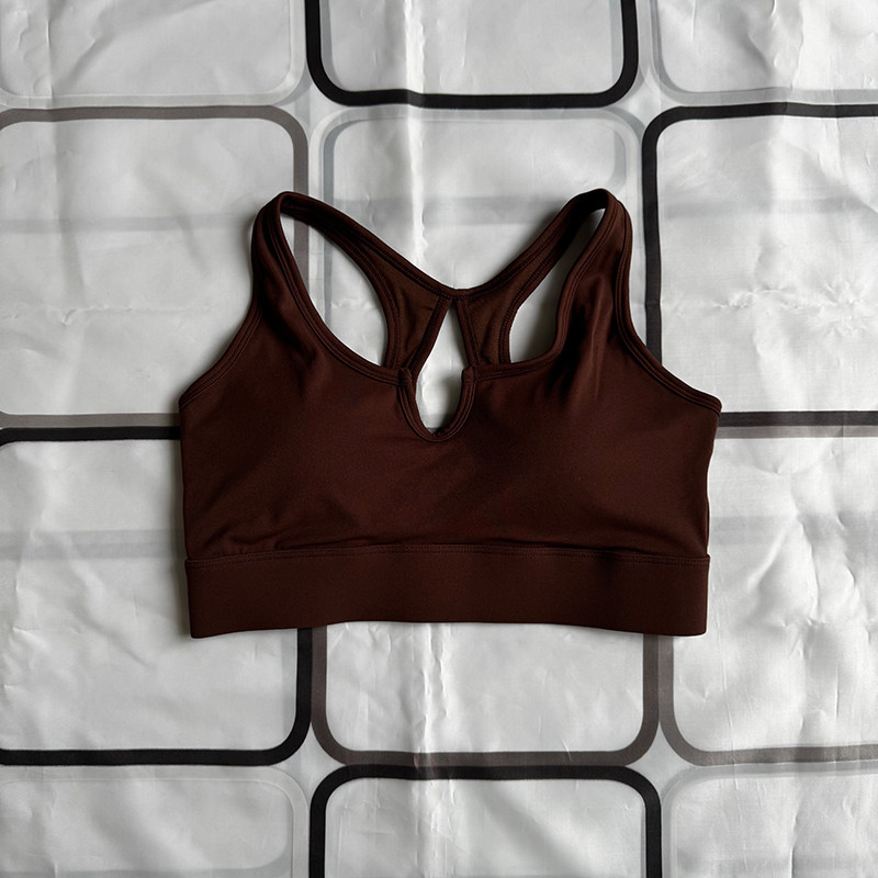 女款速干透气防震美背跑步瑜伽健身服军训背心内衣无钢圈运动文胸
