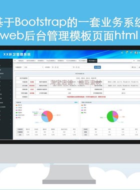 web后台管理系统静态页前端模板响应式后台页面html管理平台h5
