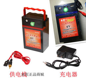 持久供电 喊话器专用电源电池6V 扩音器外接电瓶大声公喇叭电池