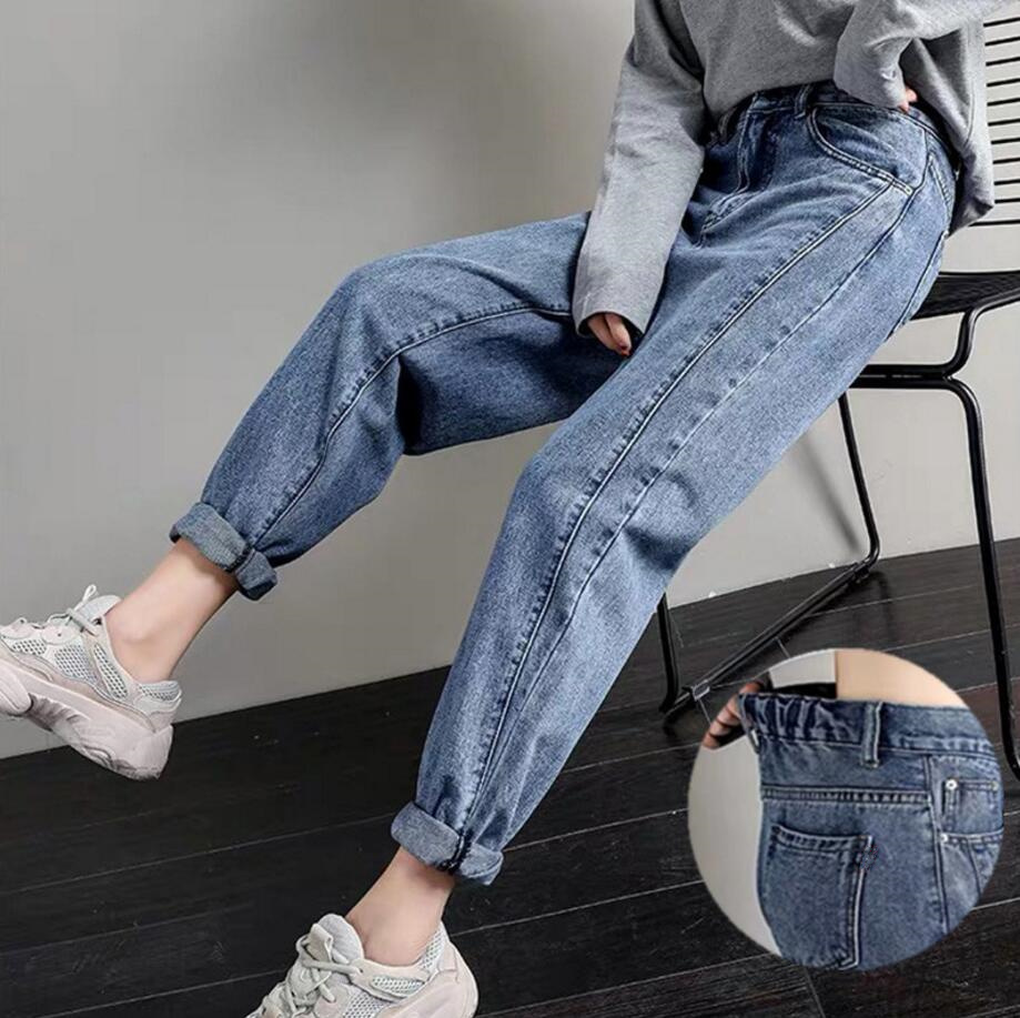 Cotton Straight Jeans Woman Elasticity High Waist Jeans wom|msdalam kategori Butik wanita / wanita, sweater - dari Buy2taobao.com untuk memberikan perkhidmatan ejen Taobao profesional membeli