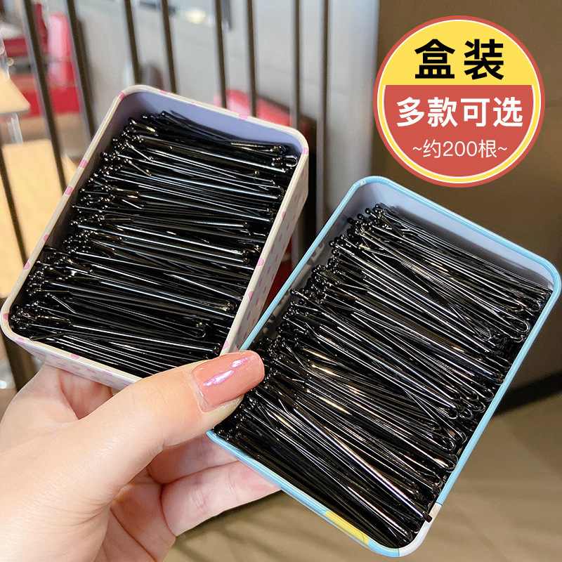 赛诺一字夹发夹钢夹盒装