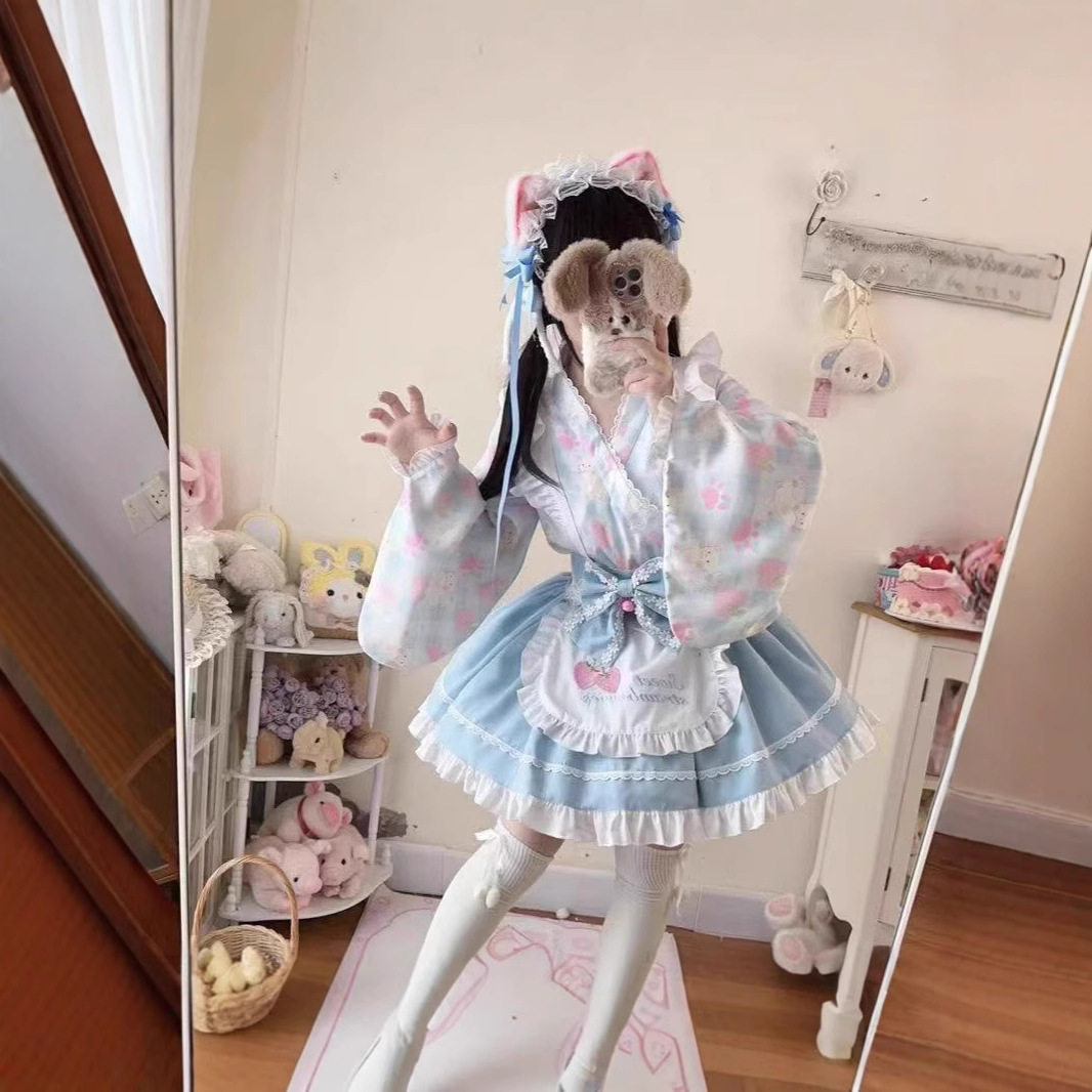 洛丽塔改良女仆风公主连衣裙