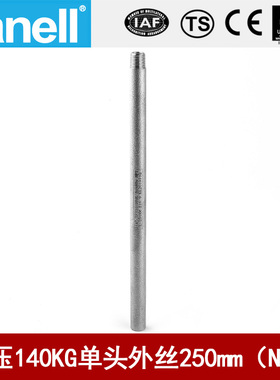 单头管外丝NPT250长140KG高压管件Sch80焊接304316L天佑管业11685