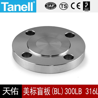 美标tanell不锈钢盲板法兰