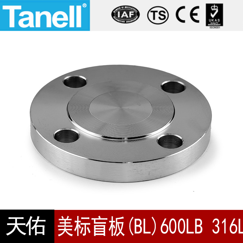 BL 600LB 316L不锈钢盲板法兰ASME B16.5美标HGT20615天佑管业133