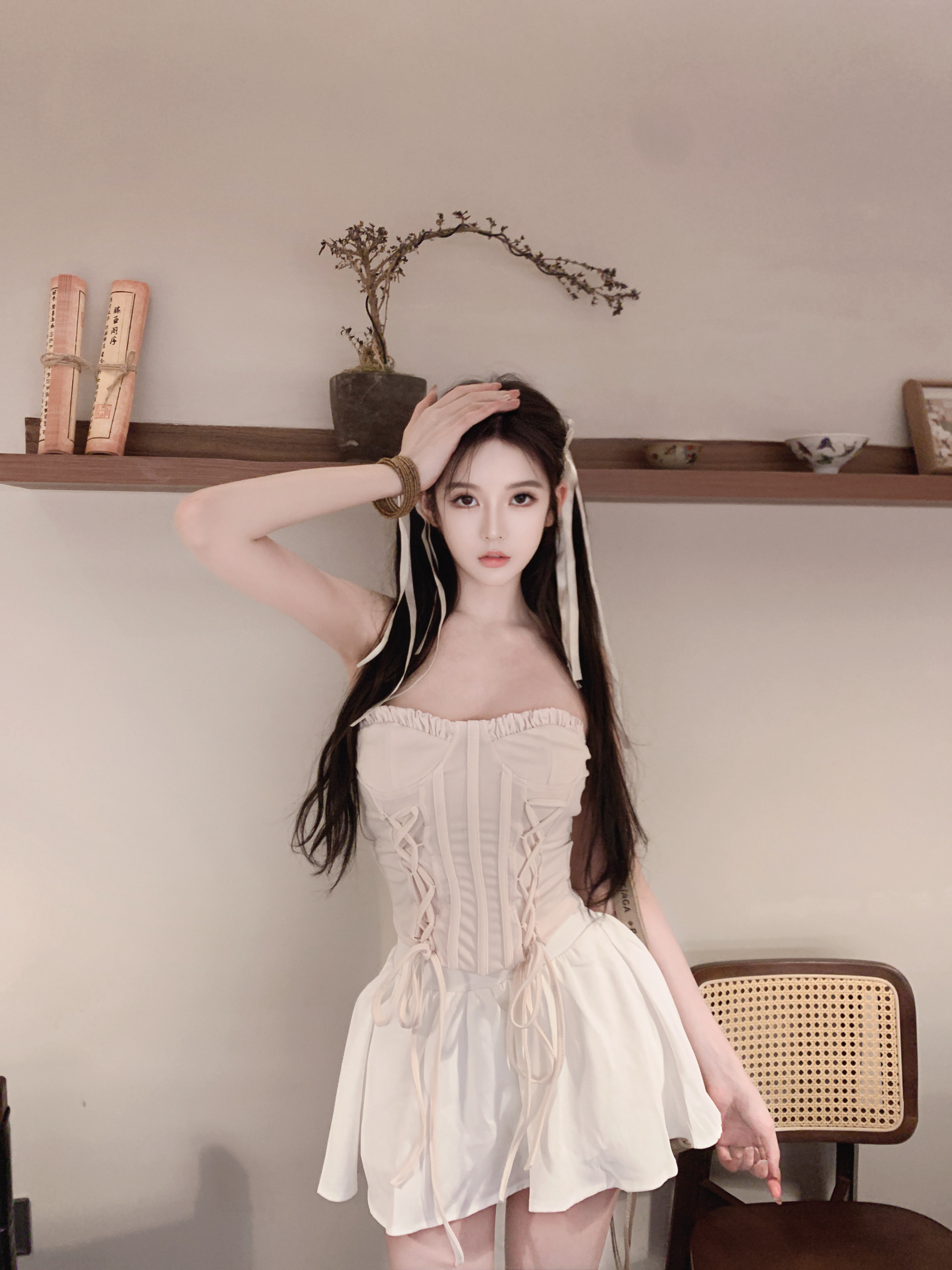 和风花语Nane连衣裙分体比基尼