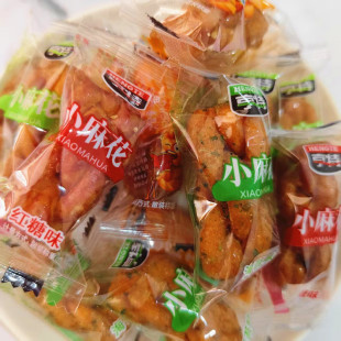 亨特小麻花芝麻味海苔味香葱味红糖味酥脆办公室多口味休闲零食