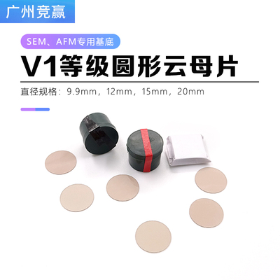 tedpella实验耗材V1级圆形云母片9.9mmAFM云母基底原子力显微镜