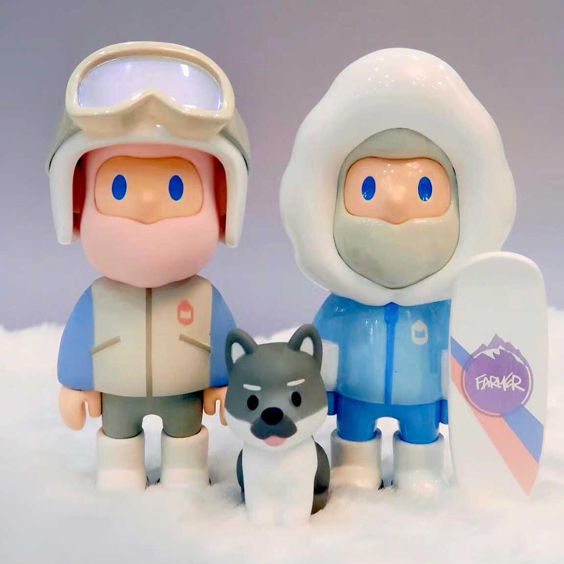 正品雪橇犬盲盒摆件Farmerbob