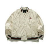 潮牌美式 日系复古拼色棒球服夹克男女学院风宽松休闲外套 2026春季