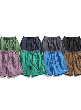 潮牌美式户外速干短裤休闲短裤男女同款户外休闲短款夏季轻量化