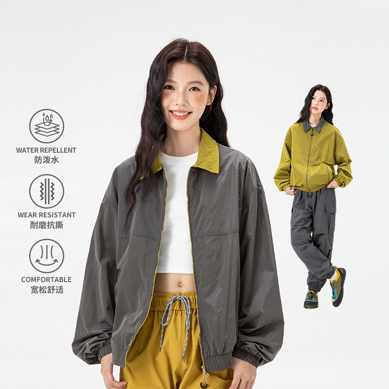 潮牌轻量山系防泼水冲锋夹克