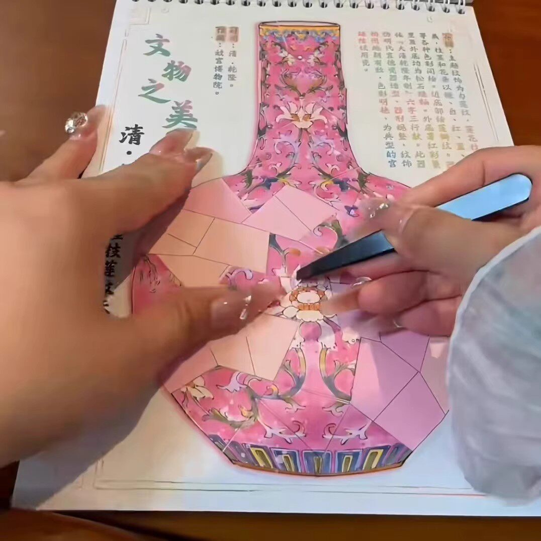 文物修复贴纸合集本古董修复贴画无聊解闷手工diy手帐贴解压礼物