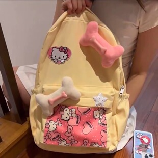 hellokitty书包初中女生高中生凯蒂猫双肩背包三丽鸥高颜值大容量