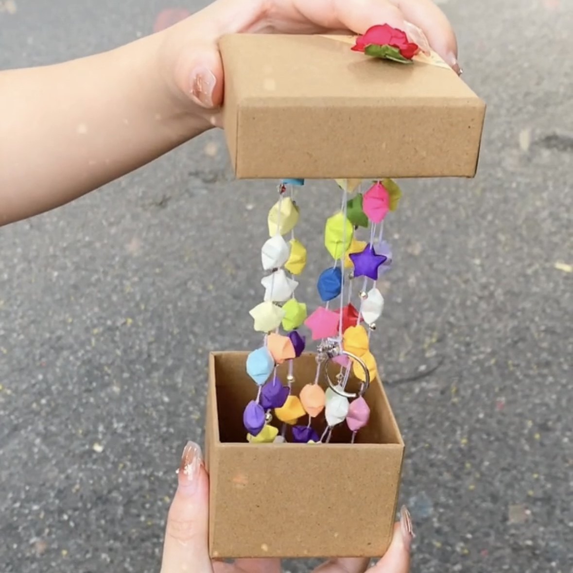 星星惊喜盒子成品520七夕情人节