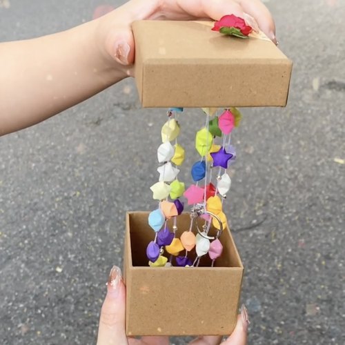 星星惊喜盒子成品520七夕情人节