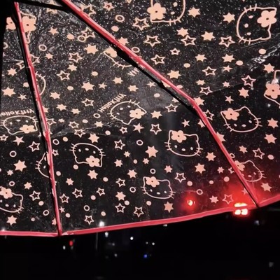 hellokitty满天星雨伞高颜值