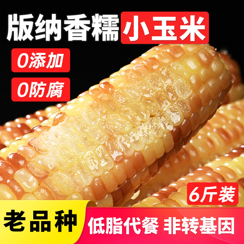 6斤正宗云南西双版纳香糯小花糯玉米新鲜糯玉米包谷真空袋装即食,粮油调味/速食/干货/烘焙,玉米,淘宝优惠券,粉丝福利购,淘宝优惠卷
