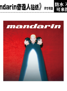 mandarin普通人乐队中国摇滚笔记本电脑手机拉杆箱电吉他防水贴纸