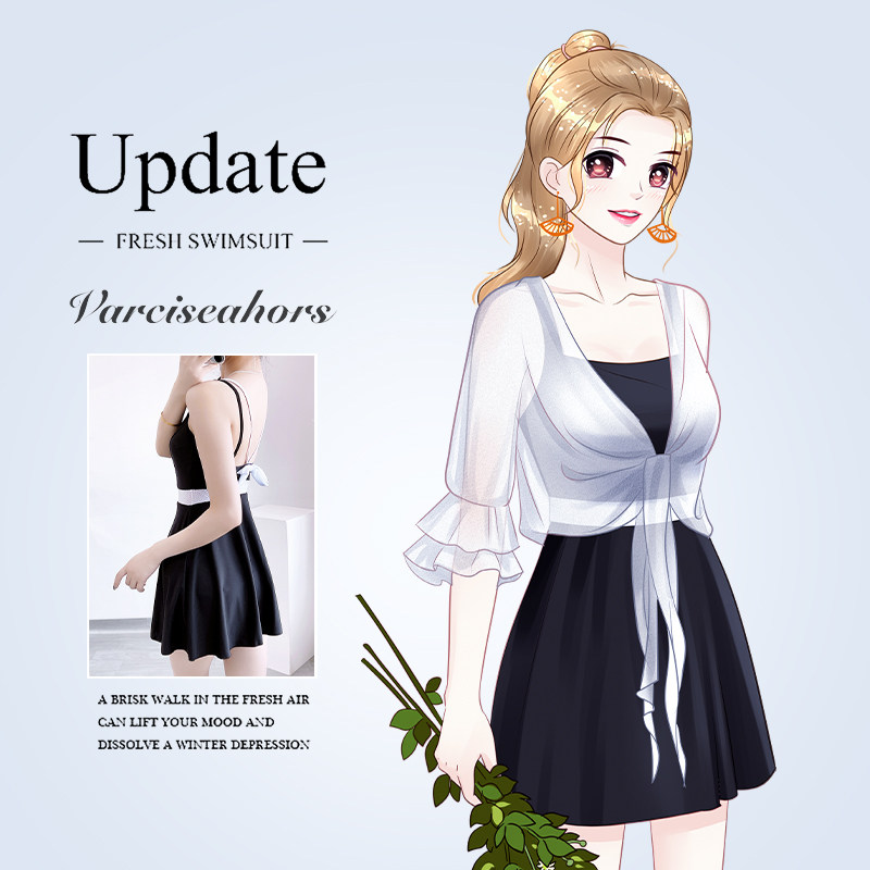 泳衣女2026年新款泡温泉网红风遮肉显瘦分体大码胖mm200斤遮肚子