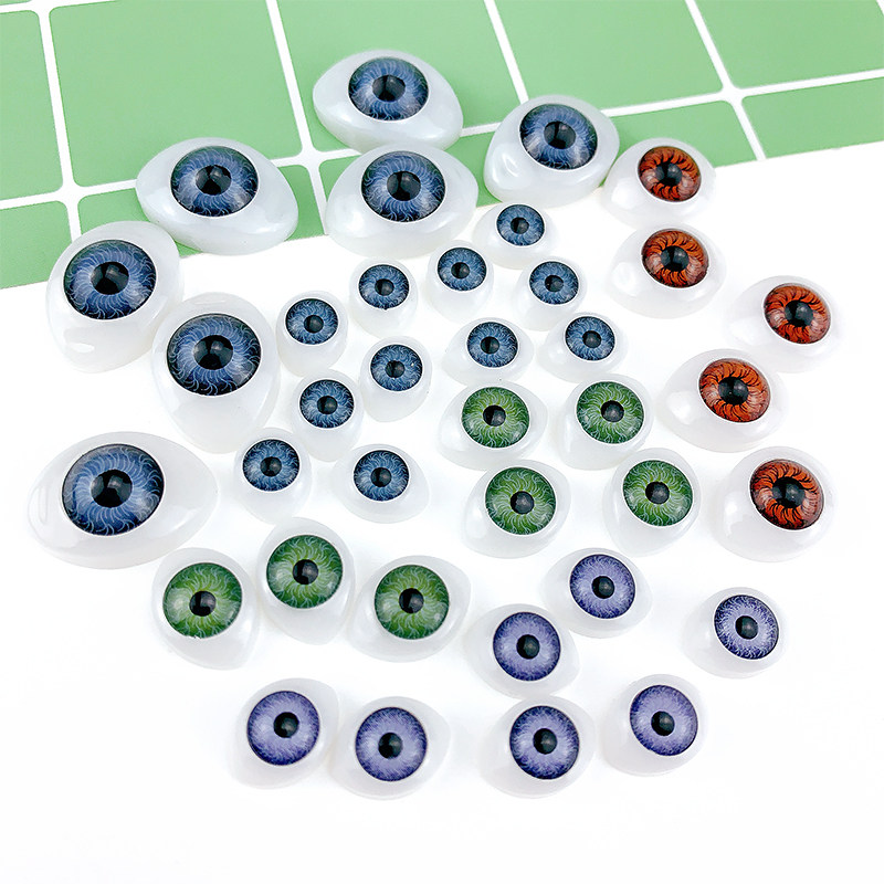 儿童diy手工陶眼眼珠眼球陶娃开眼bjo卡通仿真眼睛材料ob陶瓷娃娃