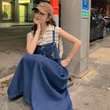 现货牛仔背带水洗连衣裙185-8558-P95-K148，女装连衣裙，浙宝185