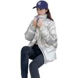 现货90白鸭绒冬装免洗面料短款羽绒服185-MY8802-P195-K358，女装羽绒服，浙宝185