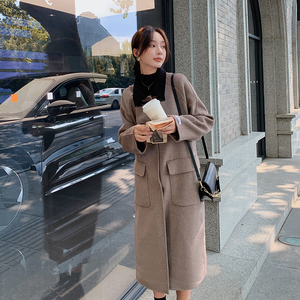 现货 70毛双面呢羊绒大衣外套女185-9931-P245-K398图片