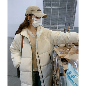 现货 90绒白鸭绒中长款羽绒服外套女185-9993-P310-K478-90绒图片