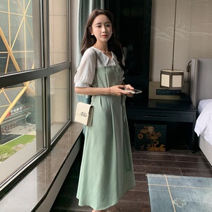 现货 拼接短袖夏装连衣裙185-8565-P95-K148图片