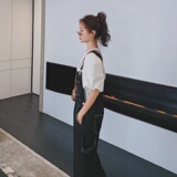 现货明线牛仔背带裤高腰显瘦连体裤女185-MY8020-P95-K148，女装牛仔裤，浙宝185