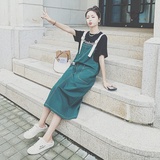 现货新款减龄显瘦背带裙夏装休闲连衣裙317-MY8031-P85-K138，女装连衣裙，浙宝185