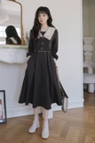 现货2022年春装新款高腰通勤连衣裙317-MY8850-P115-K168，女装连衣裙，浙宝185