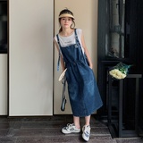 现货水洗牛仔减龄气质背带裙185-8550-P95-K148，女装连衣裙，浙宝185