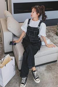 现货明线牛仔背带裤高腰显瘦连体裤女185-MY8020-P95-K148图片