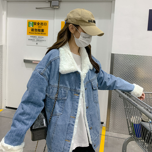 现货 牛仔兔毛内胆羊羔毛外套女185-9986-P185-K268图片