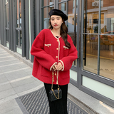 现货新年圣诞红皮毛一体外套女185-9983-P165-K248，女装短外套，浙宝185