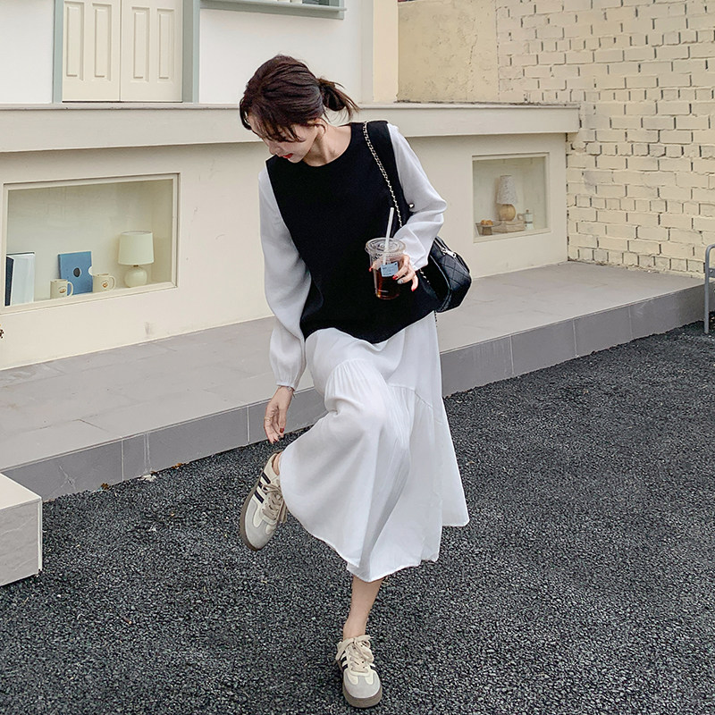 现货法式氛围感减龄套装裙女2025年春季新款185-2506-P155-K218,女装连衣裙,浙宝185